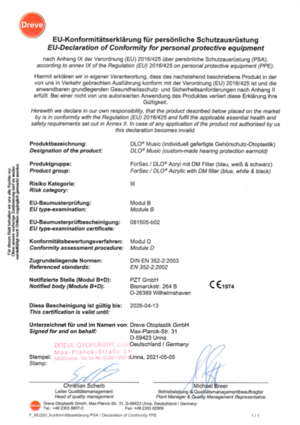 Konformitätserklärung DLO Music Acryl Konformitätserklärung DLO Music Acryl