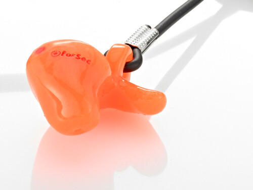 Neon Orange ForSec Otoplastik Silikon DI-Filter Variante neon orange