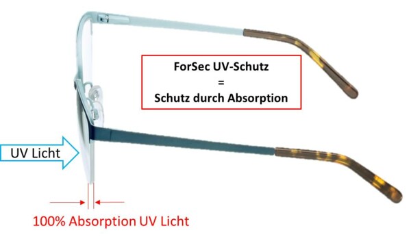 Reflektion von ForSec Schutzbrillen | ForSec