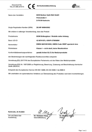 Konformitätserklärung 241112 BOW Gläser TDL 3PAL Min Konformitätserklärung 241112 BOW Gläser TDL 3PAL Min